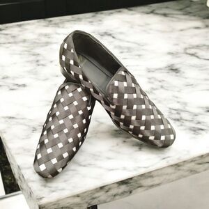 MEN'S FASHION PLAIN TOE SMOKER DRESS WEAVE SLIP ON BY AFTER MIDNIGHT. PRINCE.